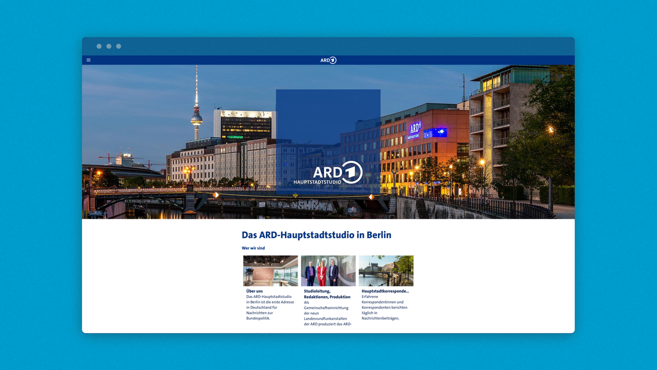 ARD Hauptstadtstudio website