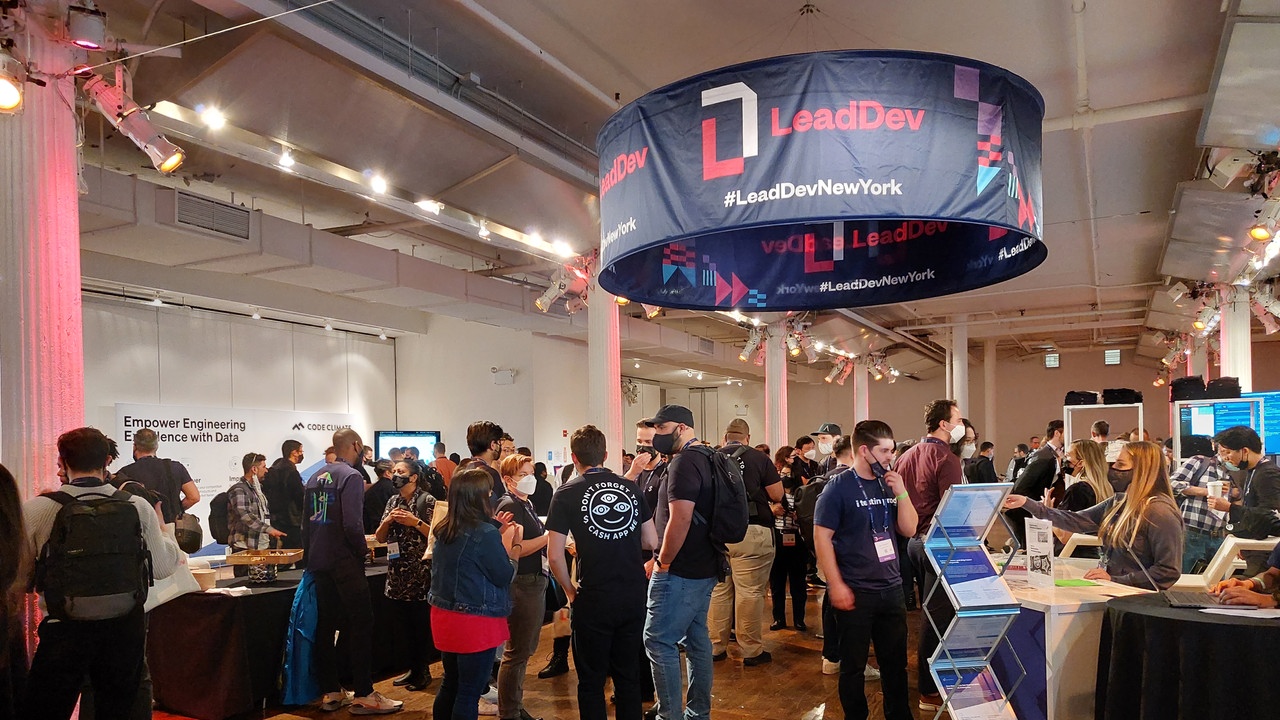 Networking zwischen den Vorträgen hat auf der LeadDev Konferenz in New York natürlich auch nicht gefehlt