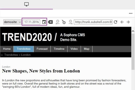 Preview time based Sophora CMS Preview time based Sophora CMS