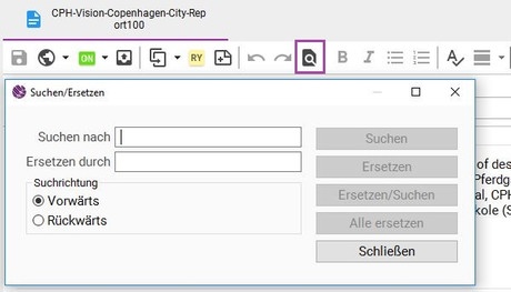 suchen und ersetzen suchen und ersetzen