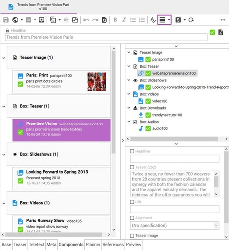 components view components view
