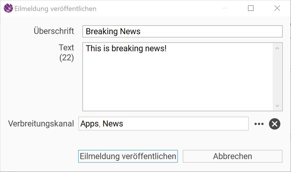 Sophora Add-on Breaking News - Dialog Sophora Add-on Breaking News - Dialog