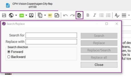 search and replace search and replace
