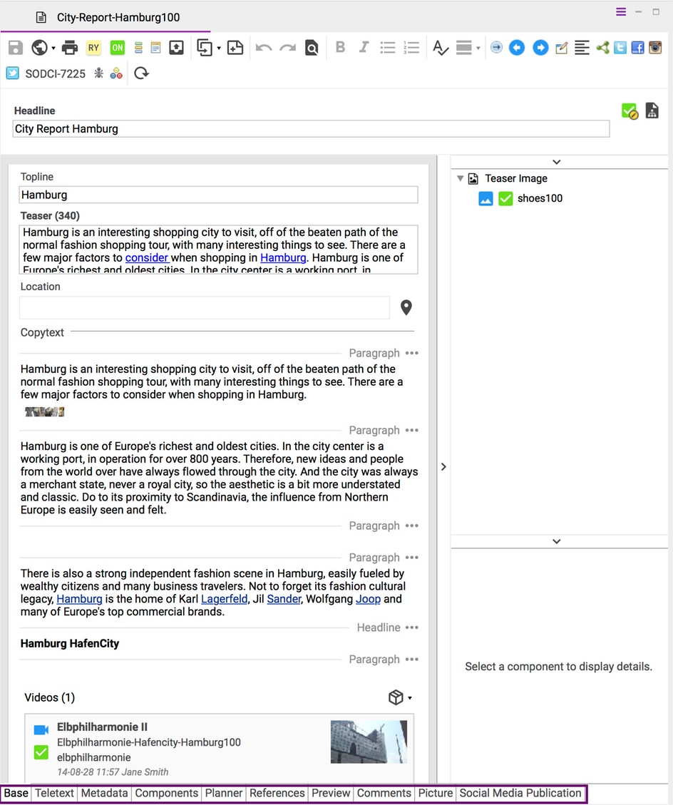 Sophora CMS - Window Layout Sophora CMS - Window Layout