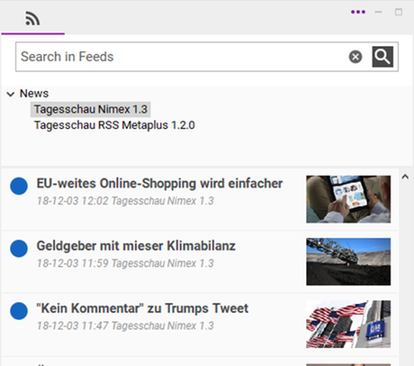 Feeds View Feeds View