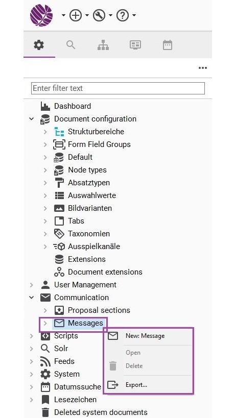 step one new message sophora cms