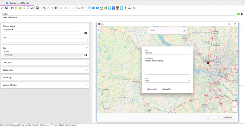 maps location subshell