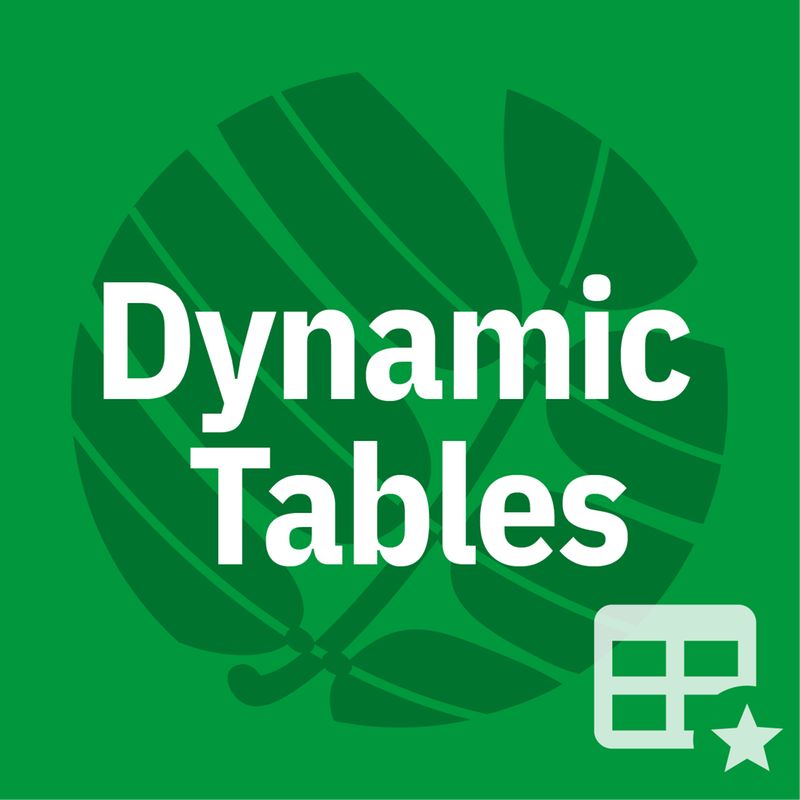 Dynamic Tables