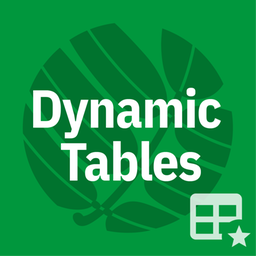 Dynamic Tables for Data Tables