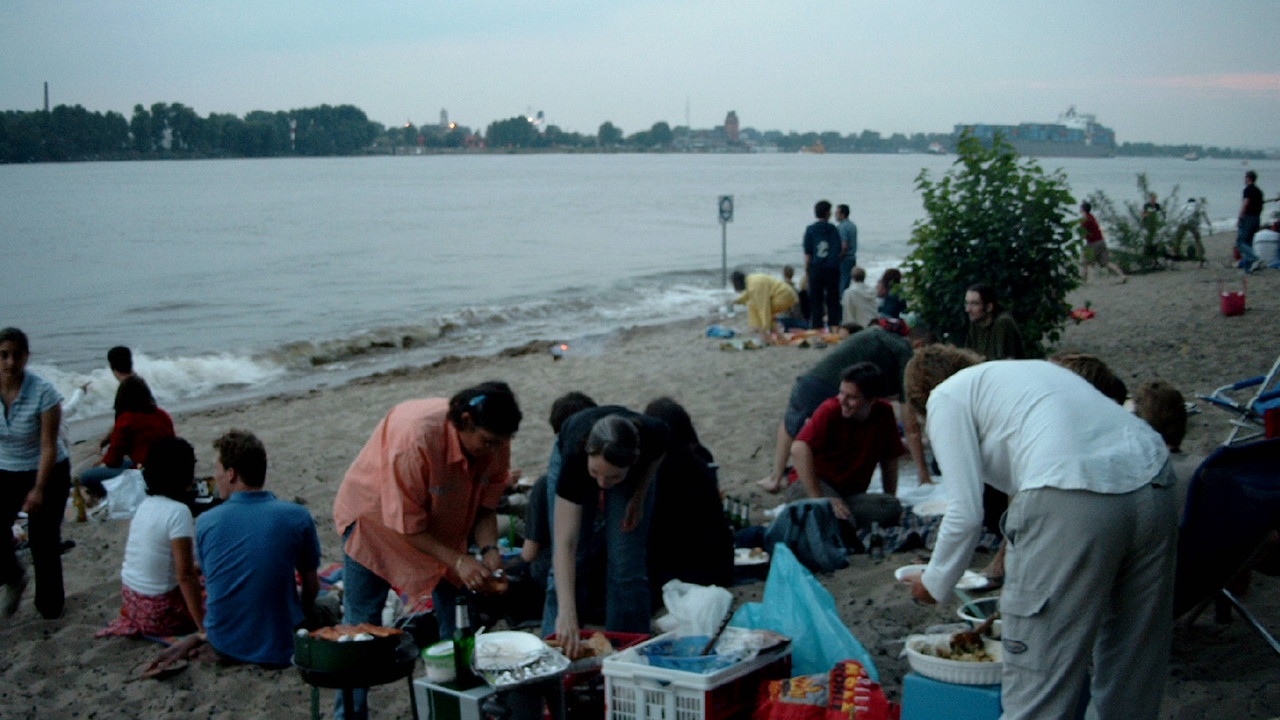 subshell Summer Party at the Elbe in 2003