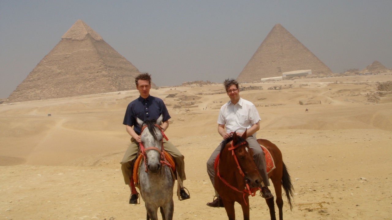 Jan (l) und Nils (r) in Kairo in 2010