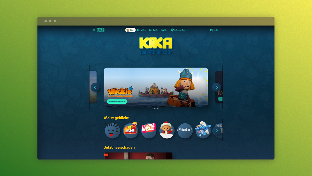 KiKA-Website