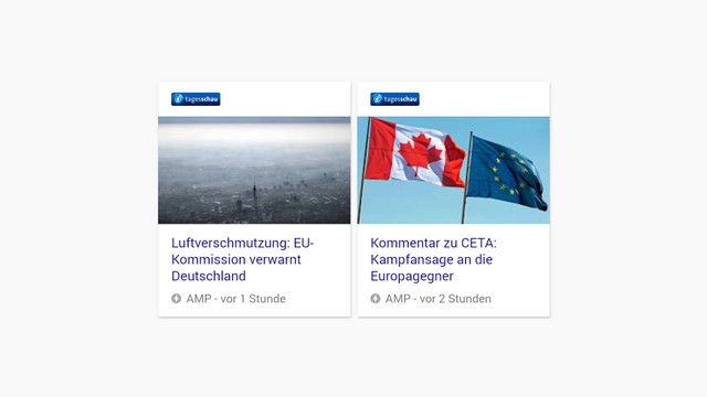 Google AMP bei der Tagesschau