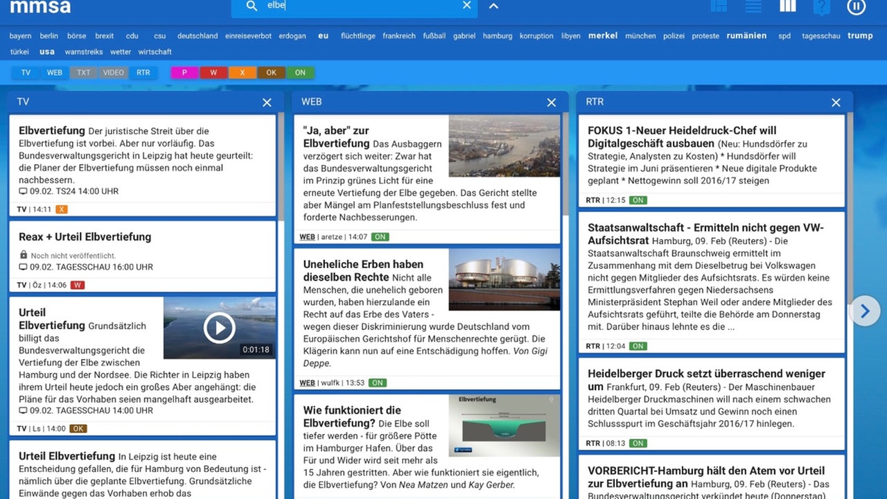 Tagesschau Newsroom System